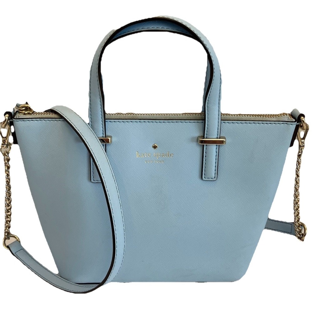 Kate Spade Cedar Street Harmony Saffiano Leather Crossbody Mystic Blue/Gold